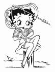 betty boop en noir et blanc